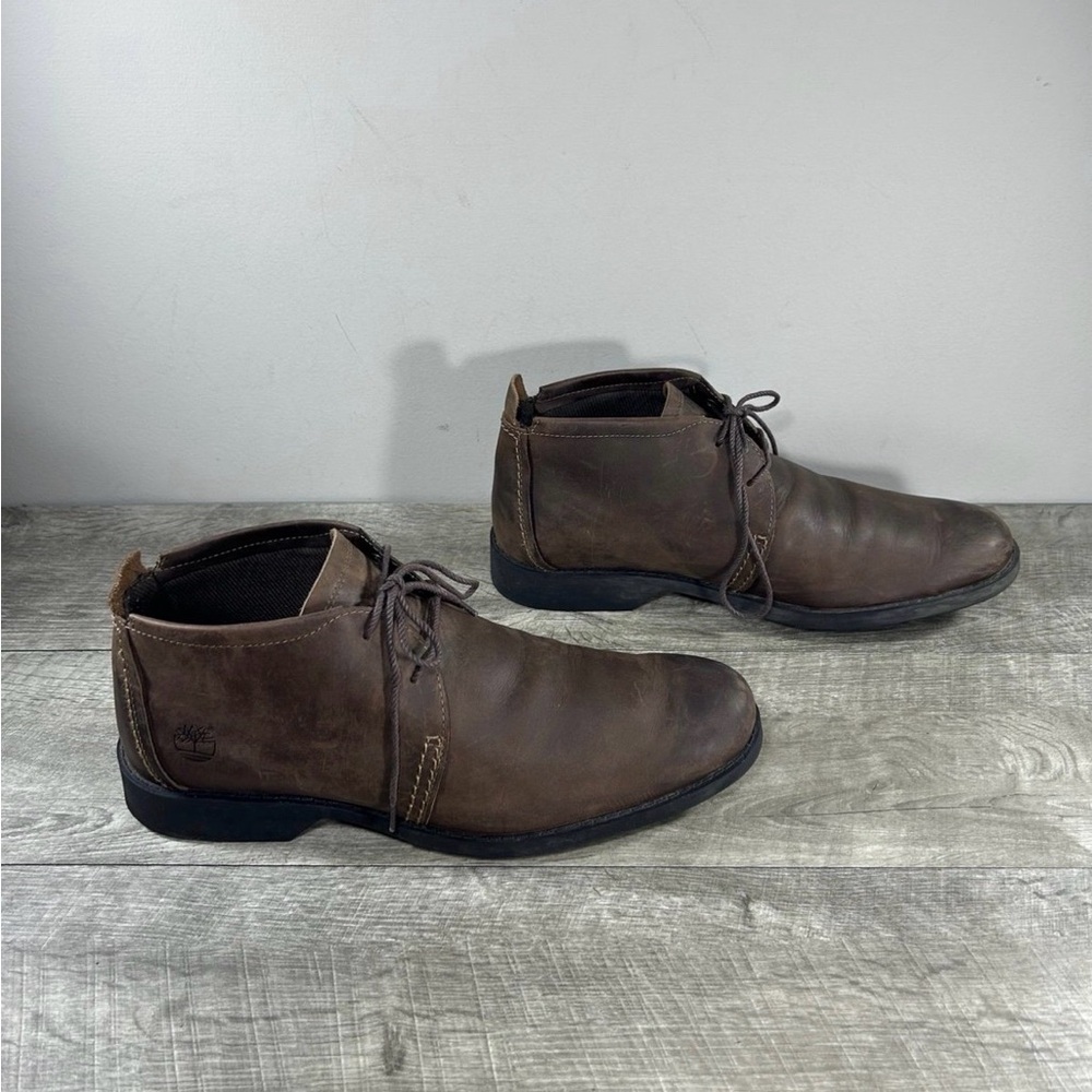 Mens Timberland 3149R Earthkeepers Chukka Brown Leather Soft Toe Boots Size 9.5